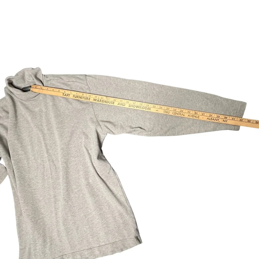 Vintage Banana Republic Mens‎ XL Gray Cotton Mock Turtleneck Shirt Heavy
